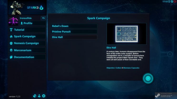 Spark Five Campaign Screen