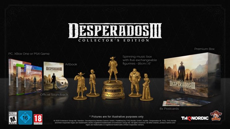 Desperados III Collector's Edition Contents