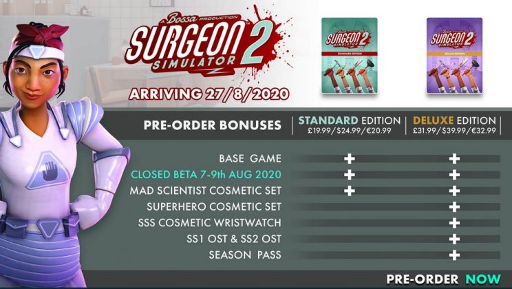 Surgeon Simulator 2 Release Versions